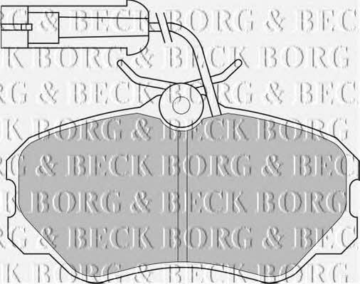 Borg & beck BBP1142 Brake Pad Set, disc brake BBP1142