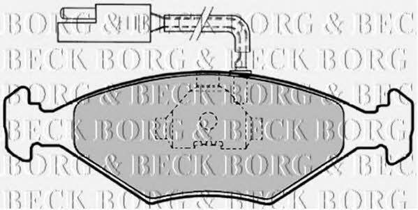 Borg & beck BBP1147 Brake Pad Set, disc brake BBP1147