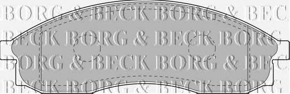 Borg & beck BBP1151 Brake Pad Set, disc brake BBP1151