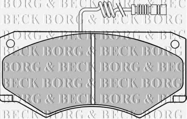 Borg & beck BBP1153 Brake Pad Set, disc brake BBP1153