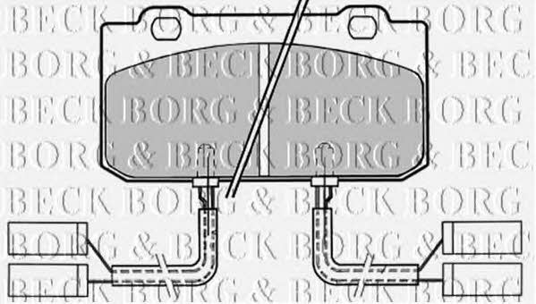 Borg & beck BBP1154 Brake Pad Set, disc brake BBP1154