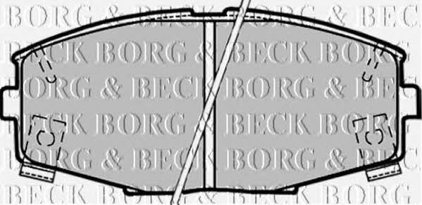 Borg & beck BBP1164 Brake Pad Set, disc brake BBP1164