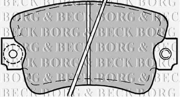 Borg & beck BBP1178 Brake Pad Set, disc brake BBP1178