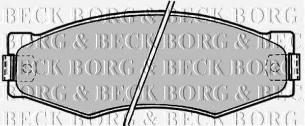 Borg & beck BBP1180 Brake Pad Set, disc brake BBP1180