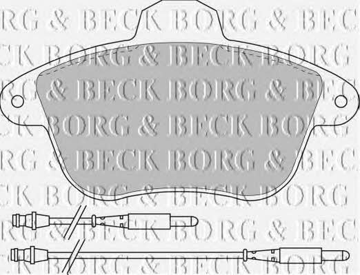 Borg & beck BBP1182 Brake Pad Set, disc brake BBP1182
