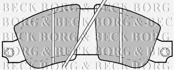 Borg & beck BBP1183 Brake Pad Set, disc brake BBP1183