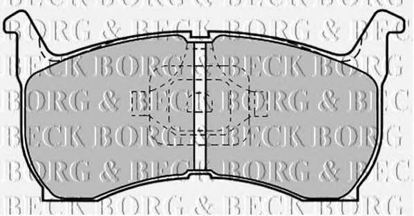 Borg & beck BBP1185 Brake Pad Set, disc brake BBP1185