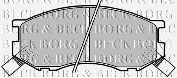 Borg & beck BBP1190 Brake Pad Set, disc brake BBP1190