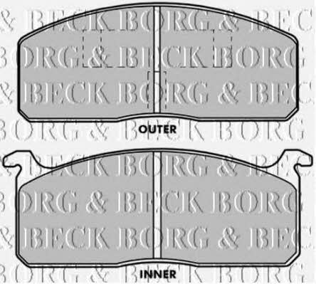 Borg & beck BBP1204 Brake Pad Set, disc brake BBP1204