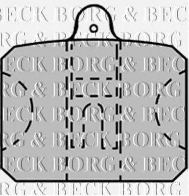 Borg & beck BBP1211 Brake Pad Set, disc brake BBP1211