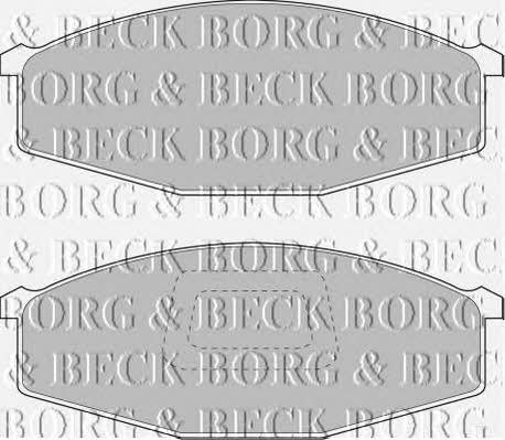 Borg & beck BBP1214 Brake Pad Set, disc brake BBP1214