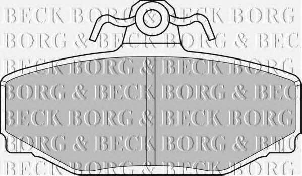 Borg & beck BBP1218 Brake Pad Set, disc brake BBP1218