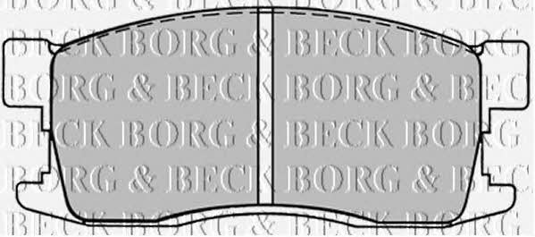 Borg & beck BBP1225 Brake Pad Set, disc brake BBP1225