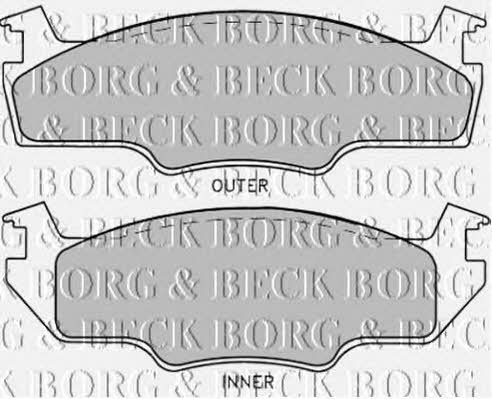 Borg & beck BBP1226 Brake Pad Set, disc brake BBP1226