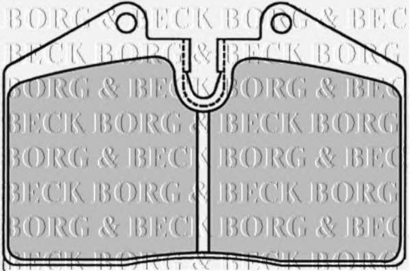 Borg & beck BBP1227 Brake Pad Set, disc brake BBP1227