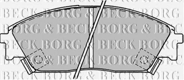 Borg & beck BBP1232 Brake Pad Set, disc brake BBP1232