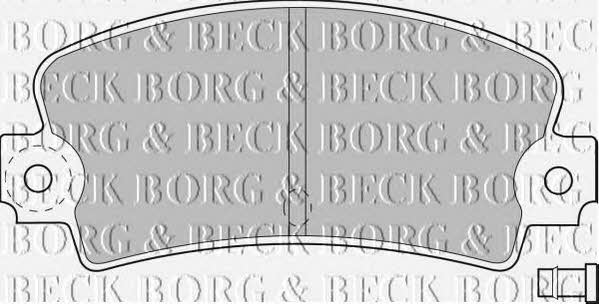 Borg & beck BBP1233 Brake Pad Set, disc brake BBP1233