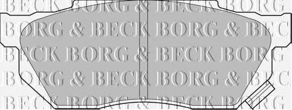 Borg & beck BBP1236 Brake Pad Set, disc brake BBP1236