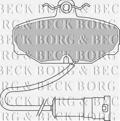 Borg & beck BBP1242 Brake Pad Set, disc brake BBP1242