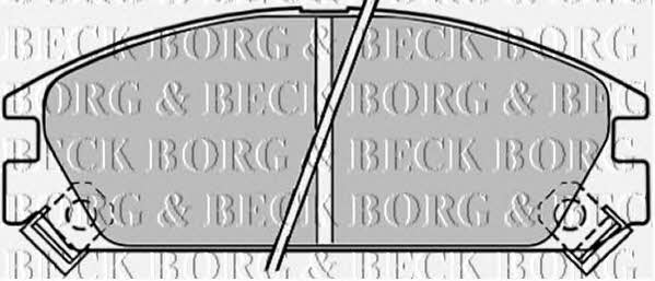 Borg & beck BBP1249 Brake Pad Set, disc brake BBP1249