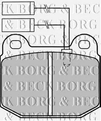 Borg & beck BBP1254 Brake Pad Set, disc brake BBP1254
