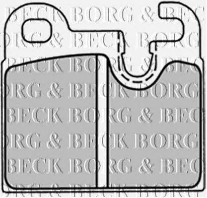 Borg & beck BBP1255 Brake Pad Set, disc brake BBP1255
