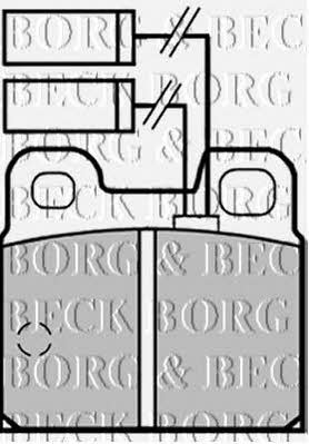 Borg & beck BBP1256 Brake Pad Set, disc brake BBP1256