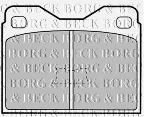 Borg & beck BBP1259 Brake Pad Set, disc brake BBP1259