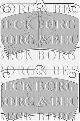 Borg & beck BBP1269 Brake Pad Set, disc brake BBP1269