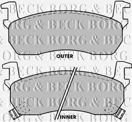 Borg & beck BBP1270 Brake Pad Set, disc brake BBP1270