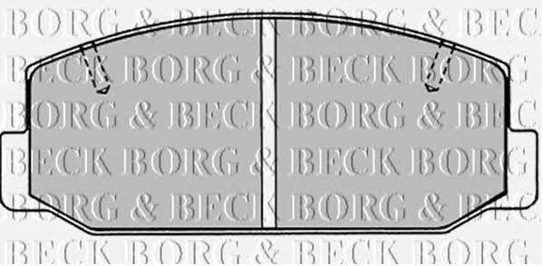 Borg & beck BBP1276 Brake Pad Set, disc brake BBP1276