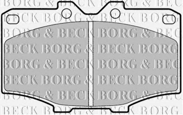 Borg & beck BBP1278 Brake Pad Set, disc brake BBP1278