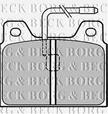 Borg & beck BBP1295 Brake Pad Set, disc brake BBP1295