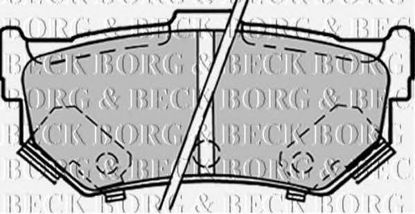 Borg & beck BBP1298 Brake Pad Set, disc brake BBP1298