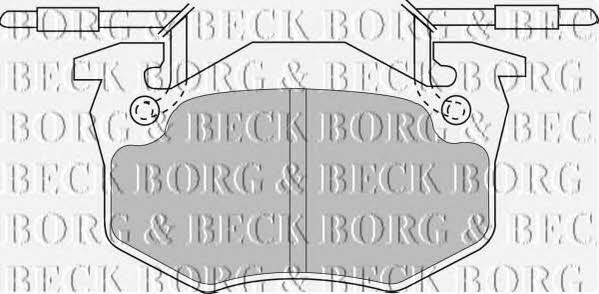 Borg & beck BBP1306 Brake Pad Set, disc brake BBP1306