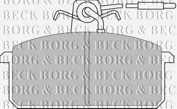 Borg & beck BBP1317 Brake Pad Set, disc brake BBP1317