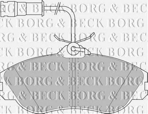 Borg & beck BBP1324 Brake Pad Set, disc brake BBP1324