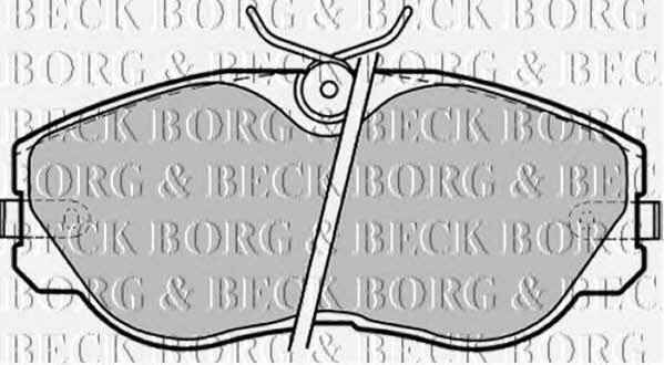 Borg & beck BBP1329 Brake Pad Set, disc brake BBP1329