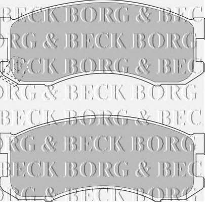 Borg & beck BBP1336 Brake Pad Set, disc brake BBP1336