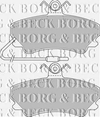 Borg & beck BBP1338 Brake Pad Set, disc brake BBP1338