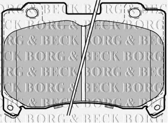 Borg & beck BBP1354 Brake Pad Set, disc brake BBP1354