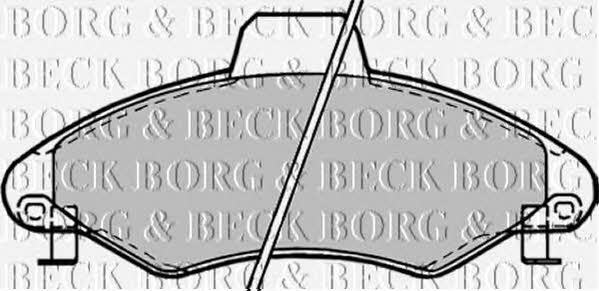 Borg & beck BBP1382 Brake Pad Set, disc brake BBP1382