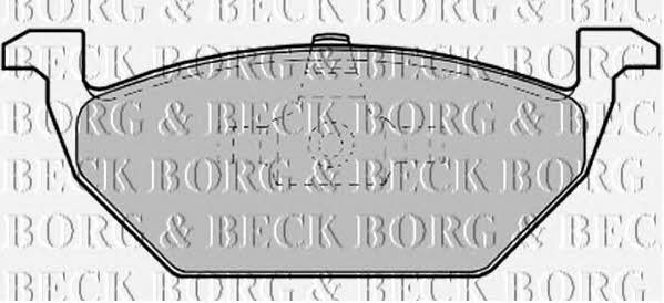Borg & beck BBP1619 Brake Pad Set, disc brake BBP1619