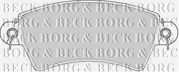 Borg & beck BBP1621 Brake Pad Set, disc brake BBP1621