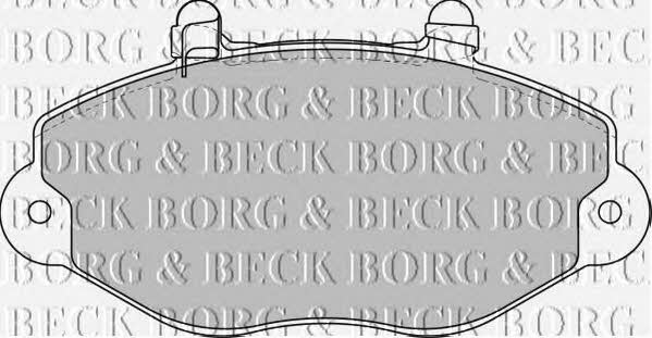 Borg & beck BBP1625 Brake Pad Set, disc brake BBP1625