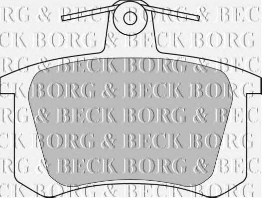 Borg & beck BBP1628 Brake Pad Set, disc brake BBP1628