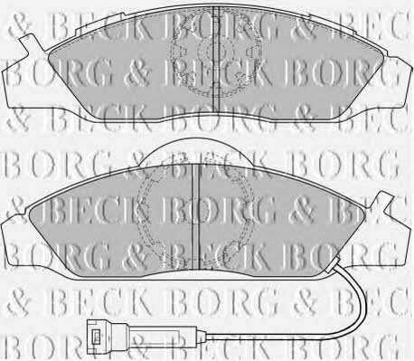 Borg & beck BBP1633 Brake Pad Set, disc brake BBP1633