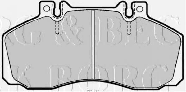 Borg & beck BBP1636 Brake Pad Set, disc brake BBP1636