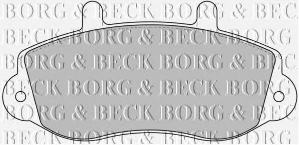 Borg & beck BBP1638 Brake Pad Set, disc brake BBP1638