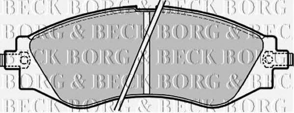 Borg & beck BBP1642 Brake Pad Set, disc brake BBP1642